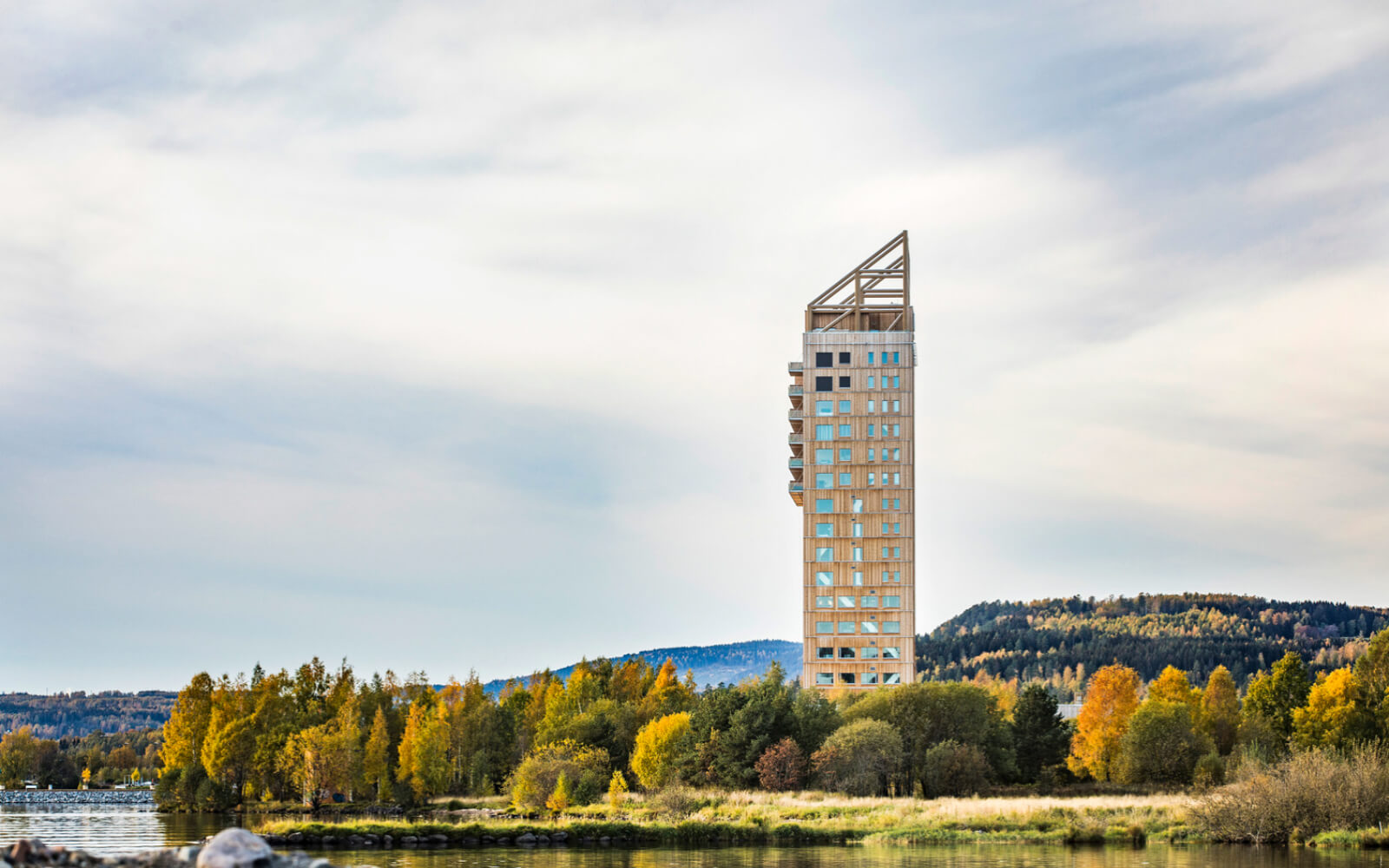 Das höchste Holzgebäude in Norwegen